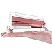 HBlife Acrylic Rose Gold Desktop Staplers (5.2 x 1.4 x 2.4 inches), Modern Design Office Desk Accessory