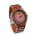 Viable Harvest Men Wood Band Watch (Sandalwood)