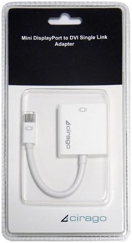 Cirago International Ltd - Cirago Dpn2022 Video Cable - Displayport/Dvi For Tv, Monitor, Projector - 4" - 1 X Mini Displayport Male Digital Audio/Video - 1 X Dvi-D (Single-Link) Female Digital Video "Product Category: Hardware Connectivity/Connector Cables"