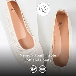 BABUDOG Women's Mesh Flats Shoes Pointed-Toe Dress