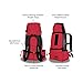 K9 Sport Sack | Dog Carrier Backpack for Small and Medium Pets | Front Facing Adjustable Pack with Storage Bag | Fully Ventilated | Veterinarian Approved (Small, Air - Ruby Red)