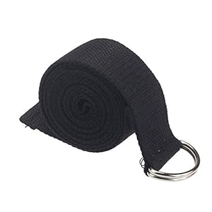 NOBRAND Multi Colors Women Yoga Stretch Strap D Ring Belt,Fitness Exercise Gym Rope Figure Waist Leg Resistance Fitness Bands Cotton