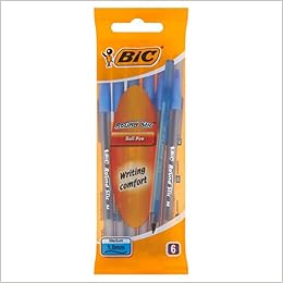 Ручка шар BIC round stic синяя набор 06шт 893214 (3086123256392)