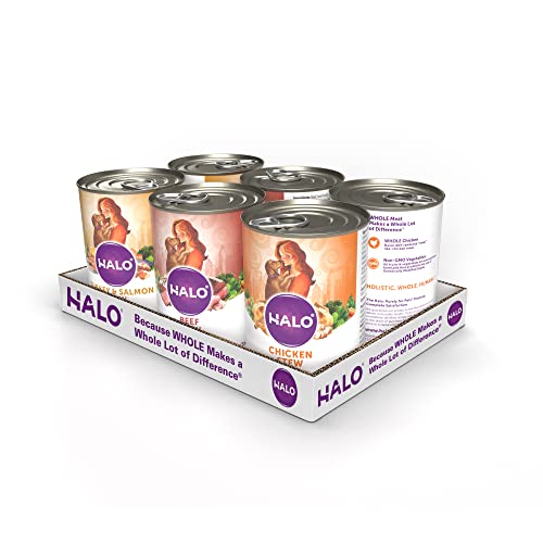 Halo Adult Wet Dog Food, Variety Pack, 13.2oz Can (Pack of 6) Pricepulse