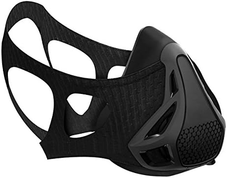 Elevation Mask for Training Simulates High Altitude 4 Inhaling Resistance Levels Regulates Oxygen Intake Improves Breathing Muscles and Overall Performance Applicable to any Sports (Large)