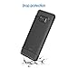 JETech Slim Fit Case for Samsung Galaxy S8 Plus S8+, Thin Phone Cover with Shock-Absorption and Carbon Fiber Design (Black)