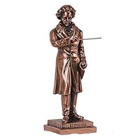 U Bargain Mall 10" Copper Finish Standing Beethoven Figurine