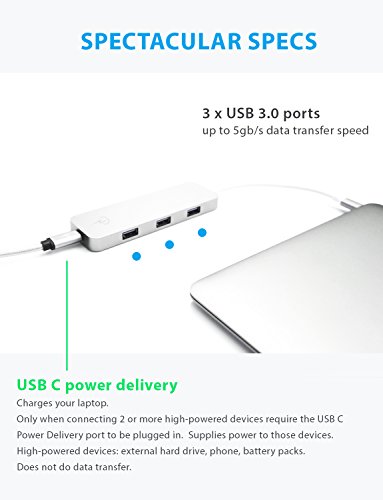 image for CharJenPro USB C Hub for Apple MacBook Air 2018, MacBook Pro 2018, 201