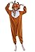 NEWCOSPLAY Unisex Reindeer Pyjamas Onesie Christmas Costume  (M, Brown)