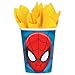 Spiderman Party Supplies Pack for 16 Guests: Dinner Plates, Luncheon Napkins, Cups, and Table Cover