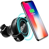 Dakik Wireless Car Charger - Car Wireless Charger for Apple iPhone X/8/8 Plus, Samsung Galaxy Note 8/S8/S8 Plus/S7/S6 Edge Plus/Note 5 and All QI-Enabled Devices Upgraded 10W, USB Car Charger (DK 11)