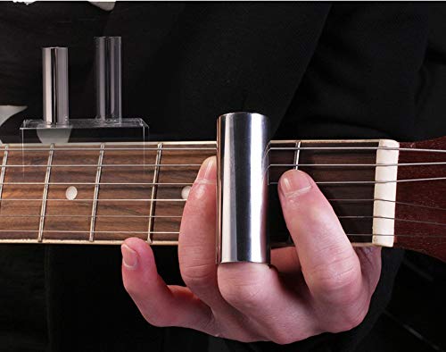 Wolfride 3pcs Stainless Steel Guitar Slides Set Bass Finger Slides Set - Thumbnail 4