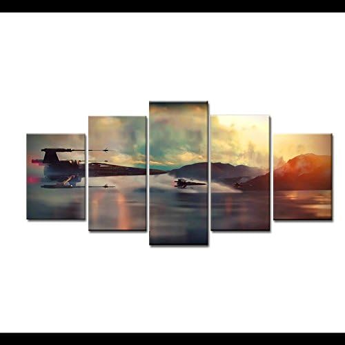 Canvas wall framed paintings Modern Art print star Wars Movie Poster Kids Decor Print Home Decor30x40x2 30x60x2 30x80x1(CM)^^^With frame^^^beige