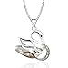 OSIANA Birth Month Flower Necklace for Women 18K Plated Gold Dainty Disc Disk Photinia Coin Pendant Minimalist Floral Necklace Classic Birth Flower Necklace Delicate Personalized Gift For Her