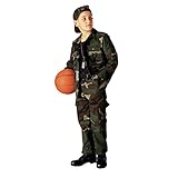 Kids Woodland Camouflage Pants,Size 10