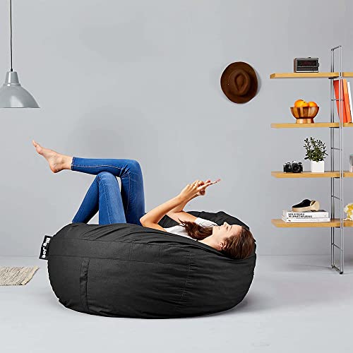 Big Joe Fuf Large Foam Filled Bean Bag Chair with Removable Cover