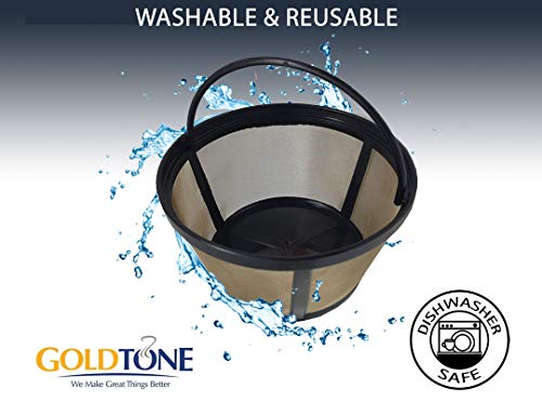 image for GoldTone Reusable 8-12 Cup Basket Filter fits Black & Decker Coffee Ma