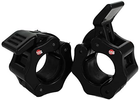 Senshi Japan Olympic Bar Collars Quick & Easy Barbell & Dumbbell Collars, Portable & Travel Friendly Clamps