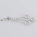 Vktech® New Three Chain Crystal Heart Dangle Navel Belly Button Ring Piercing Jewelry