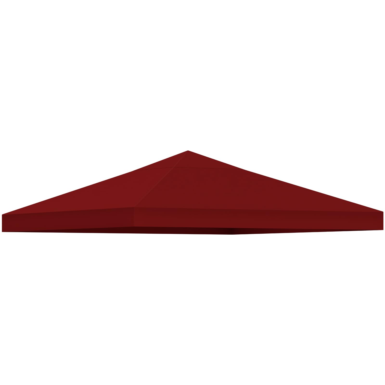 Photo 1 of 10'x10' Canopy Replacement Top Cover, Gazebo Replacement Canopy Top Cover, Pop Up Tent Top with Air Vent for Outdoor Garden Patio Yard Canopy-Red