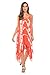 Riviera Sun 21613-CW-XL Summer Dresses,Coral / White,X-Large