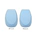 PONY EFFECT Pebble Blender Foundation Blending Sponge | #Powder Blue | Unique Edge-Cut Shape Cosmetic Sponge Applicator | K-Beauty
