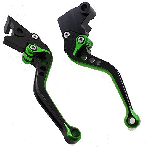 FXCNC Racing Short Billet Adjustable Motorcycle Double Colors Brake Clutch Lever set Pair fit for KAWASAKI VERSYS 1000 15-18,VERSYS (650cc) 15-18,NINJA 650R/ER-6F Z650 Z900 17-18 - Thumbnail 2