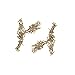 RZDEAL 100 Grams Miniature Nails Round Head Brass Nails for Small Hinges Doll Houses Delicate Boxes Mini Craft Projects(DIY, 0.05'' x 0.2'')