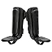 Sanabul Essential Kickboxing Shin Guards with Hook & Loop Straps Shin Pads for MMA Muay Thai and Martial Arts - Black, S/M