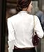 Aro Lora Women's Long Sleeve Lotus Ruffled Casual Shirt Blouse XX-Large White