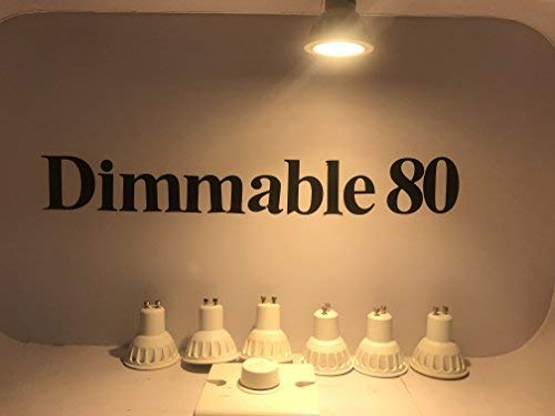 GU10 LED Bulbs Soft White 2700K, 6.5W 550LM 65W Equivalent, 120V, 40° Beam Angle LED Spotlight Recessed Lighting GU10 Track Lighting by Boxlood (6 Pack, Dimmable)