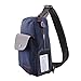 Qcute Canvas Sling Bag, Outdoor Sports Casual Chest Bags Satchel Shoulder Backpack for Men Women (Sapphire)