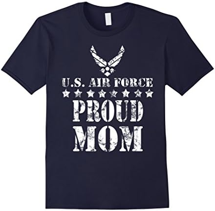 Mens Air Force Proud Mom U.S. Air Force Stars T-shirt 3XL Navy