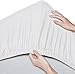 Amazon Brand – Pinzon 300 Thread Count Organic Cotton Bed Sheet Set - Queen, White