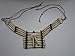 Antique White Breastplate Choker Buffalo Bone Geronimo Regalia Pow Wow Indian Necklace.