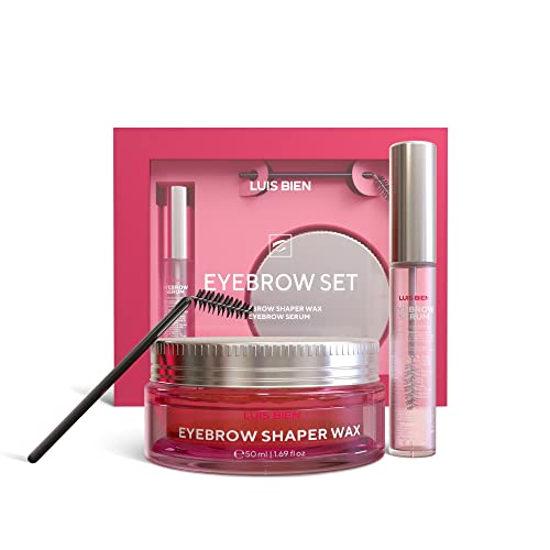 Eyelash Eyebrow Growth Serum Enhancer Kit by LUIS BIEN Boost Lashes And Brows For Longer Thicker