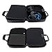 USA GEAR Console Carrying Case Compatible with PS4 Pro and Playstation 4 Slim – Accessory Storage for Controllers, Cables, Headsets and Padded Shoulder Strap – Fits All PS4 and PS3 Models – Blackthumb 1