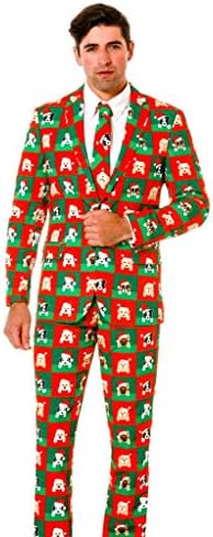 Shinesty Men’s Ugly Christmas Suit – The Top Ugly Christmas Sweater Party Suit