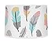 Sweet Jojo Designs Multicolored Feather Print Girls Baby Childrens Lamp Shade for Feather Collection