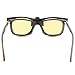 ClipShades 2 Pack Lightweight Clip-on Sunglasses and Anti Blue Ray Computer Glasses Combo with Flip Top Clip On Function for Prescription Eyeglasses Wearers