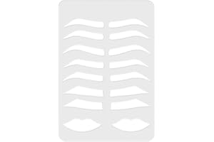 Housoutil Acrylic Eyebrow Stencil Mold for Makeup Practice, Brow Drawing Shape Template for Salon Training