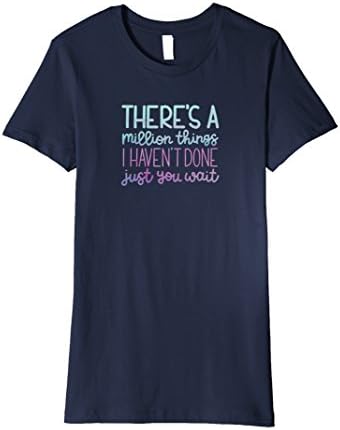 Womens Just You Wait ~ Hamilton Tee ~ T-Shirt Large Navy