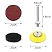 Coceca 180pcs 2 Inches Sanding Discs Pad Kit for Drill Sander, Drill Sanding Attachment Sandpapers with Backer Plate a Quarter Inch Shank