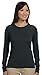Ladies' 4.4 oz., 100% Organic Cotton Classic Long-Sleeve T-Shirt L CHARCOAL