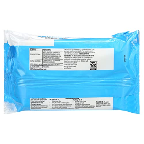 Equate Flushable Wet Wipes / Toilet Paper / Baby Wipes with Aloe Vera