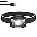 Rechargeable Headlamp Waterproof,H60 Pro High 650 Lumens Cree LED Usb Head Lamp for Fishing Hiking Running.White Red Spot Flood Beam,Motion Sensor,Adjustable Headband for Adults Kids