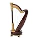 Broadway Gift Classic Harp Instrument Miniature Replica Box Plays Tune of The Night