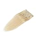 Bleach Blonde Double Weft Clip in Human Hair Extensions Full Head 14