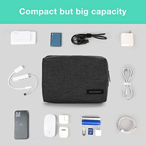 BAGSMART Electronics Organizer Travel Case, Small Travel Cord Organizer Bag for Travel