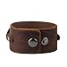Jenia Punk Mens Leather Bracelet Wide Belt Wrap Bracelets Cuff Bangle Wristband for Kids, Boys, Women